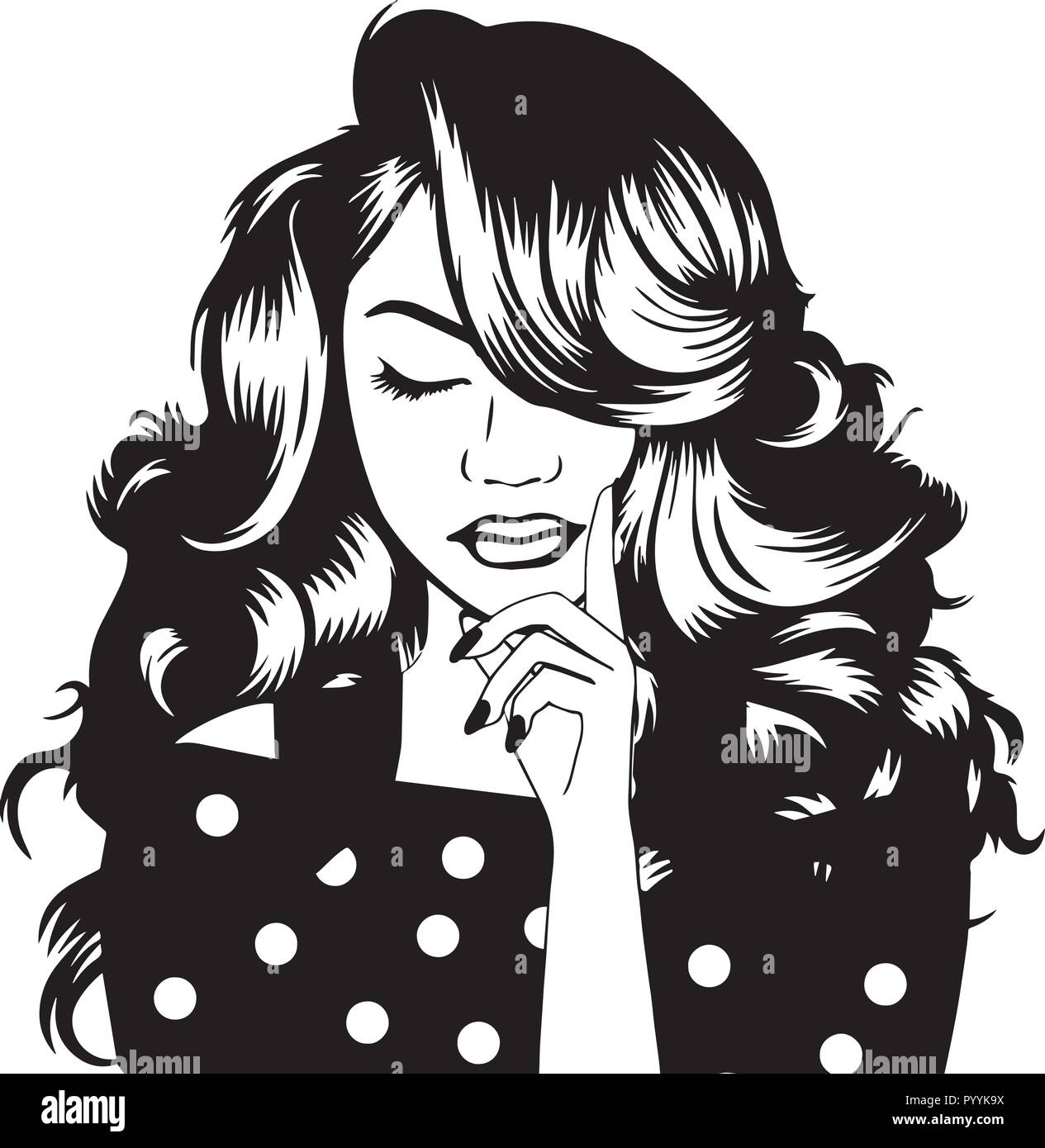 Questo sono African American bellissima regina, dive di donne di classe Illustrazione Vettoriale