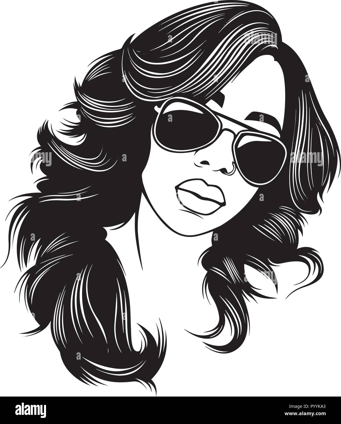 Questo sono African American bellissima regina, dive di donne di classe Illustrazione Vettoriale