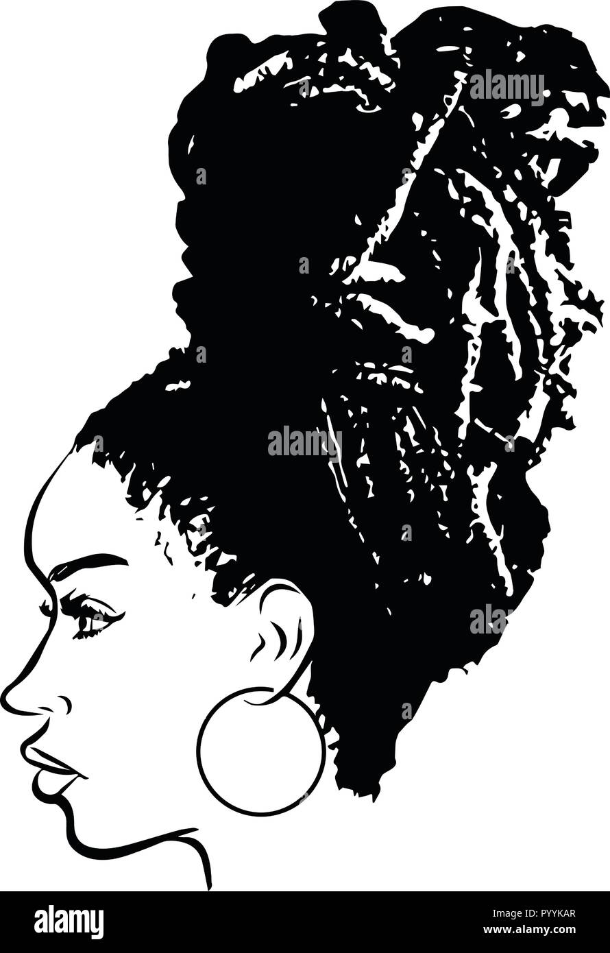 Questo sono African American bellissima regina, dive di donne di classe Illustrazione Vettoriale