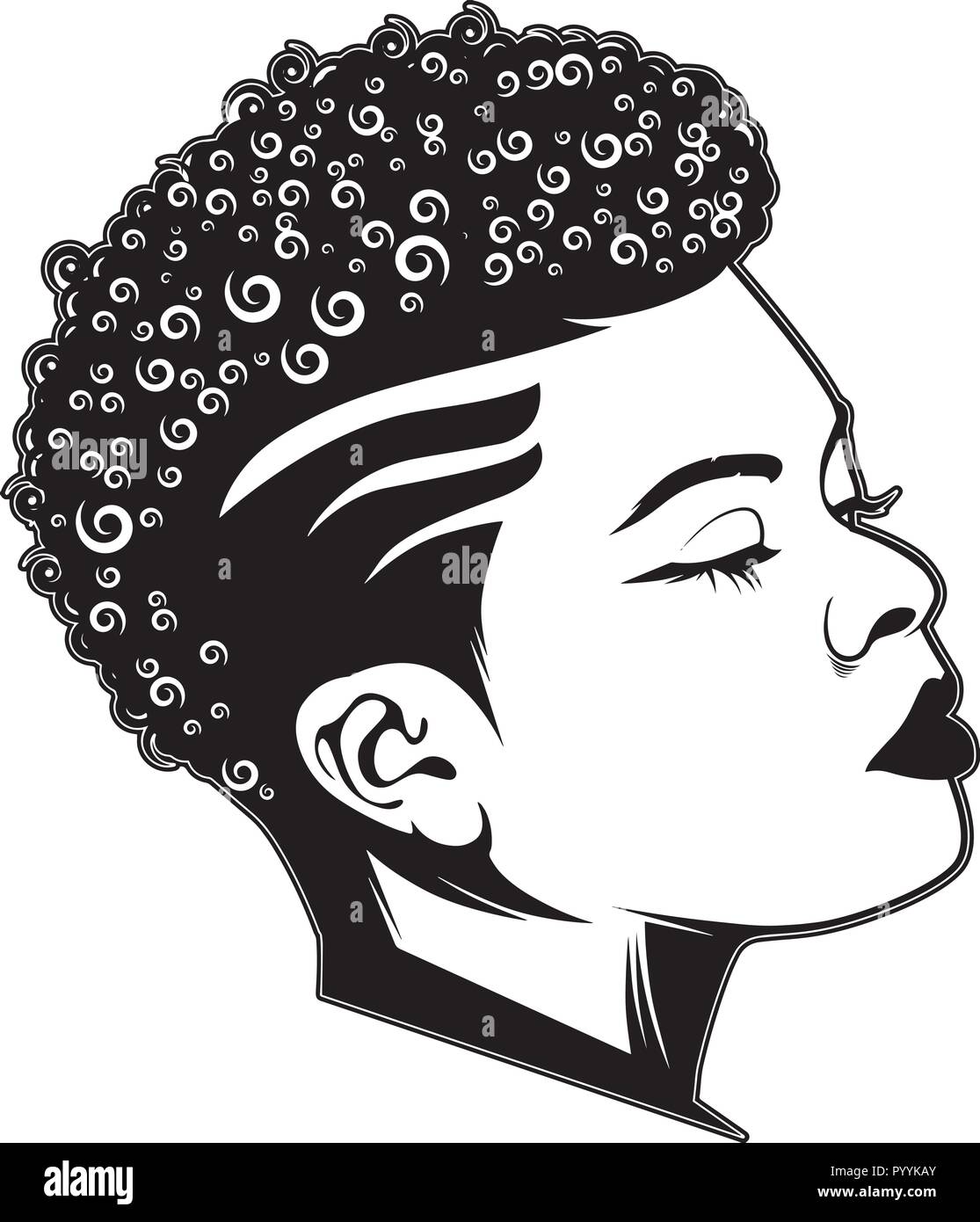 Questo sono African American bellissima regina, dive di donne di classe Illustrazione Vettoriale