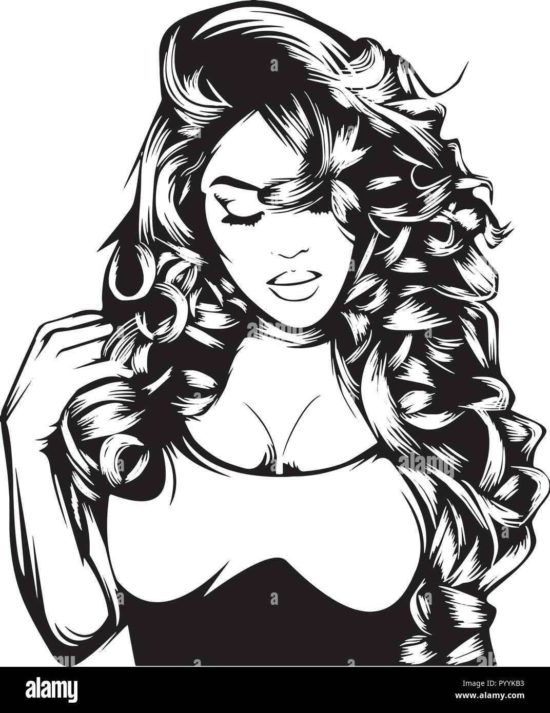 Questo sono African American bellissima regina, dive di donne di classe Illustrazione Vettoriale