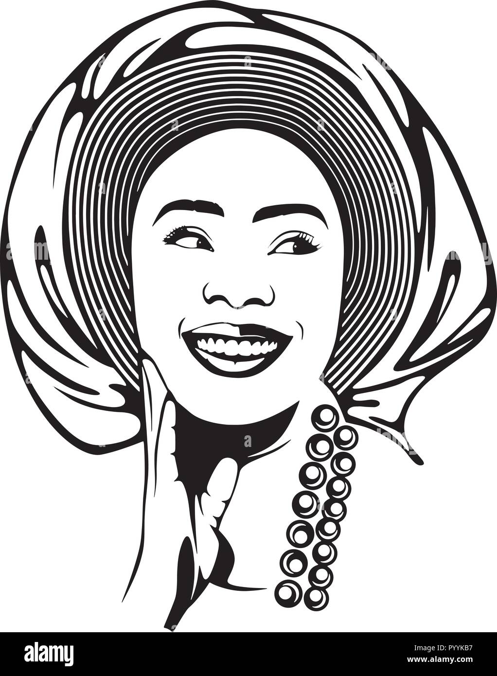 Questo sono African American bellissima regina, dive di donne di classe Illustrazione Vettoriale