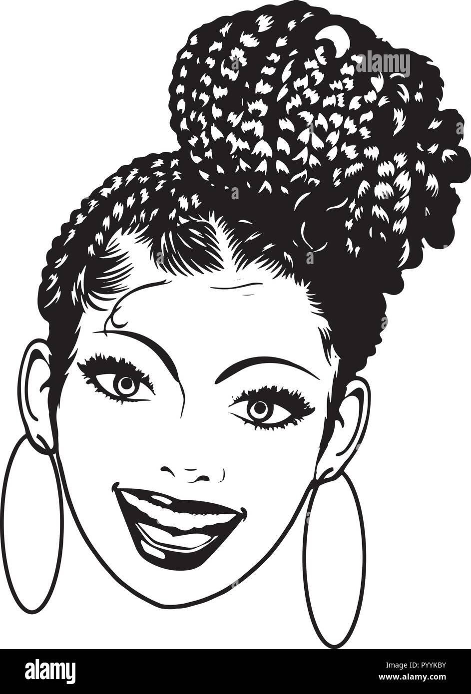 Questo sono African American bellissima regina, dive di donne di classe Illustrazione Vettoriale