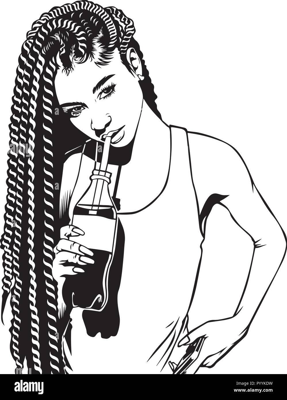 Questo sono African American bellissima regina, dive di donne di classe Illustrazione Vettoriale