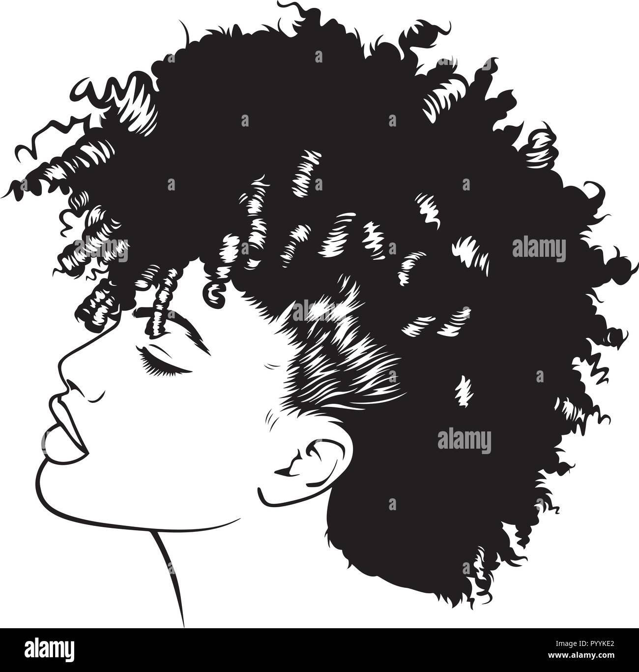 Questo sono African American bellissima regina, dive di donne di classe Illustrazione Vettoriale