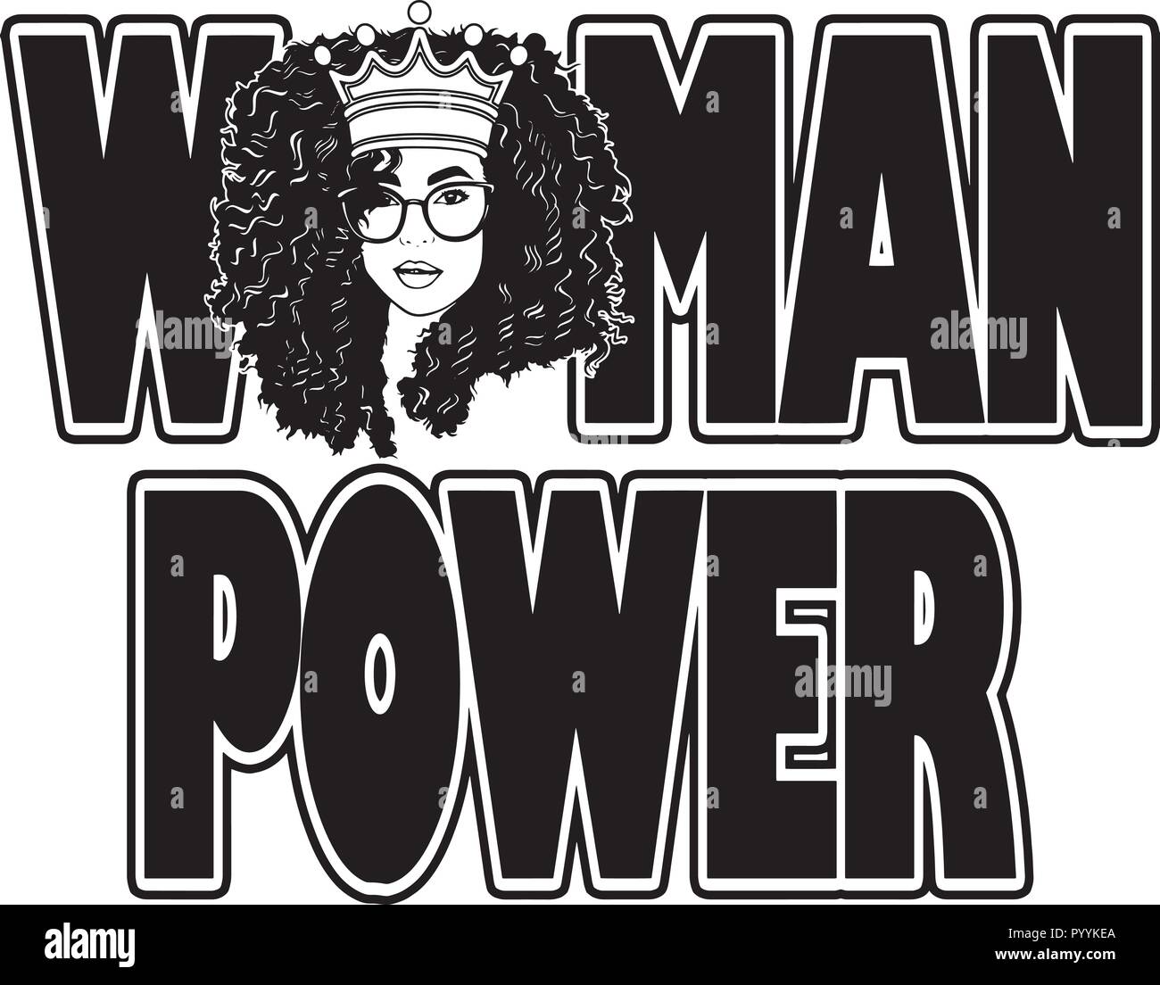 Questo sono African American bellissima regina, dive di donne di classe Illustrazione Vettoriale