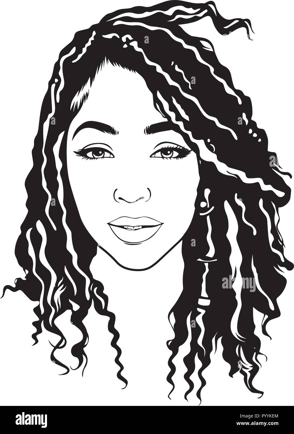 Questo sono African American bellissima regina, dive di donne di classe Illustrazione Vettoriale