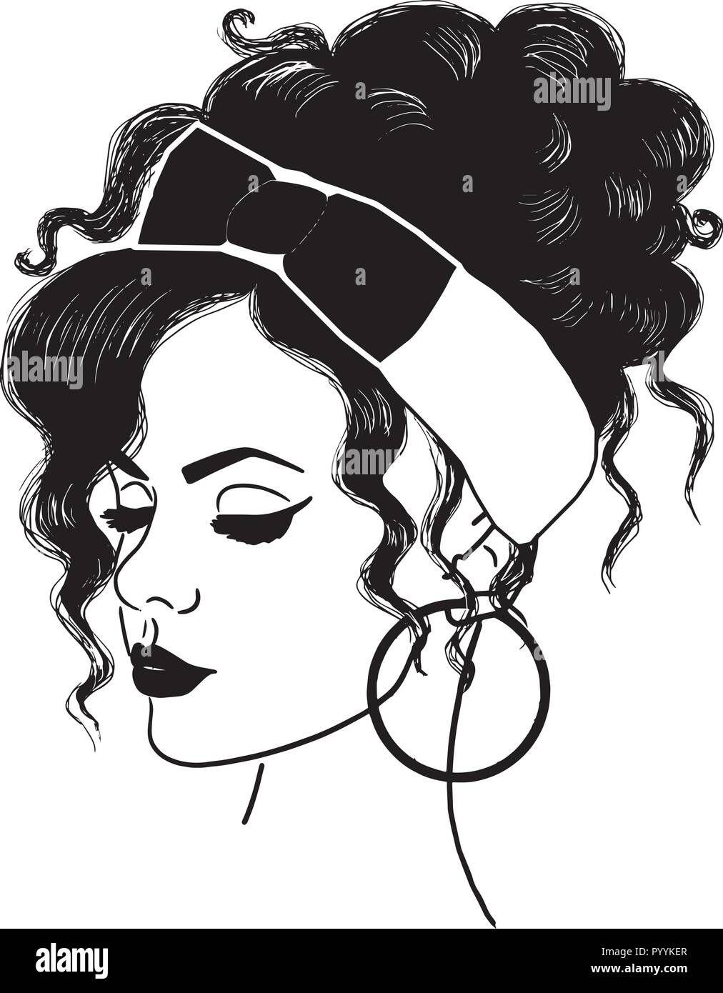 Questo sono African American bellissima regina, dive di donne di classe Illustrazione Vettoriale