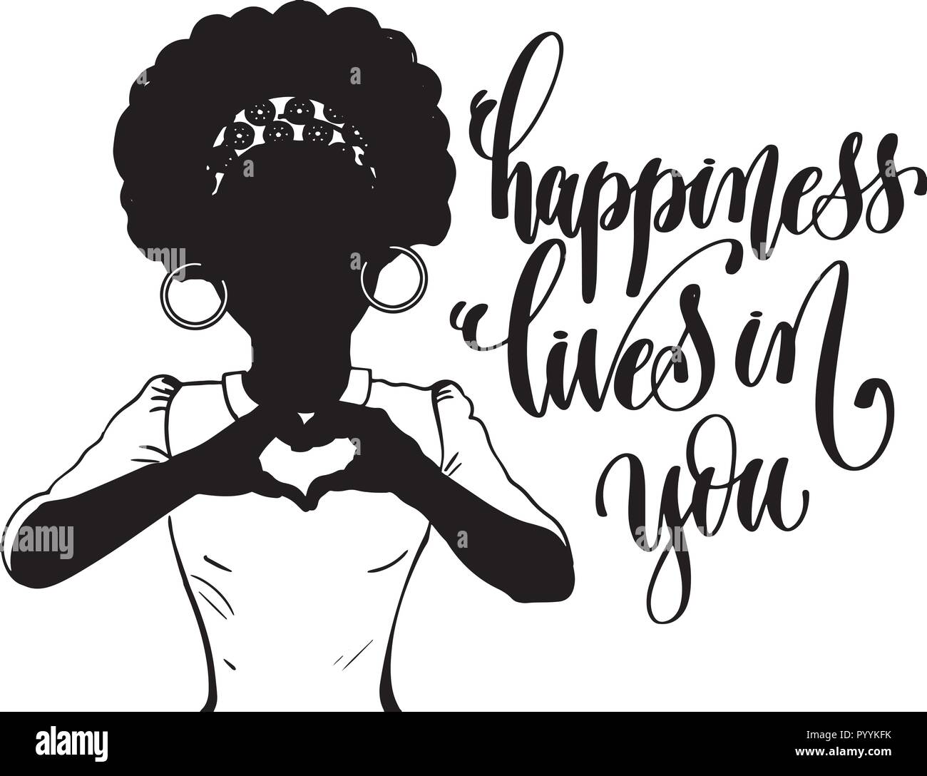 Questo sono African American bellissima regina, dive di donne di classe Illustrazione Vettoriale