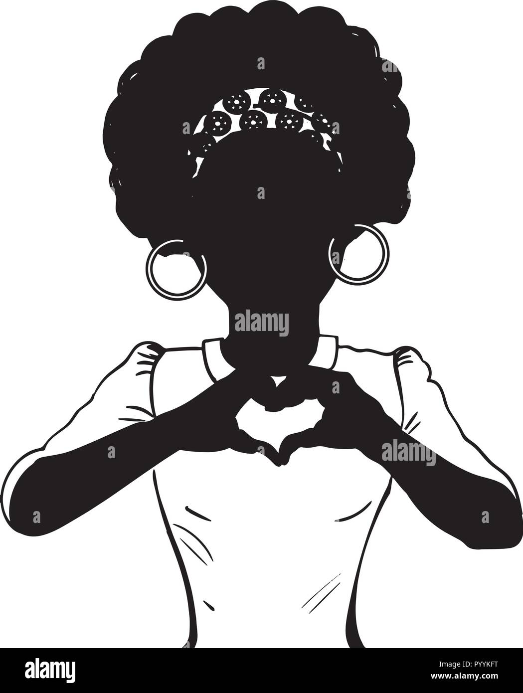 Questo sono African American bellissima regina, dive di donne di classe Illustrazione Vettoriale