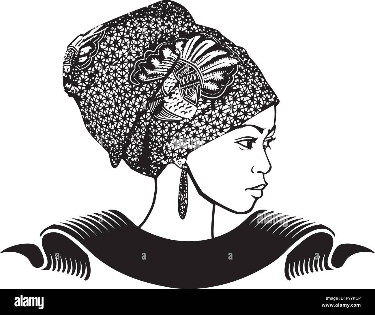 Questo sono African American bellissima regina, dive di donne di classe Illustrazione Vettoriale