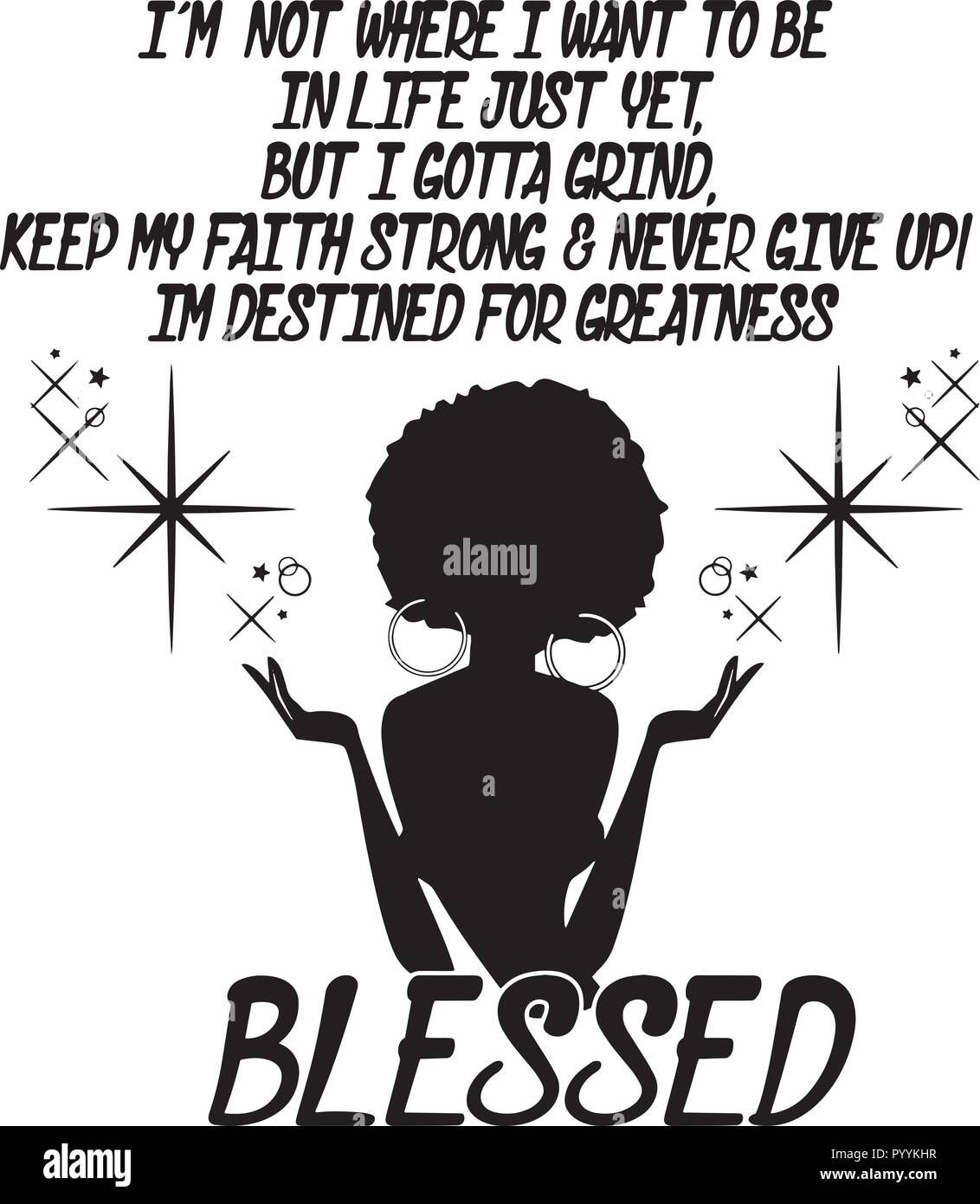 Questo sono African American bellissima regina, dive di donne di classe Illustrazione Vettoriale