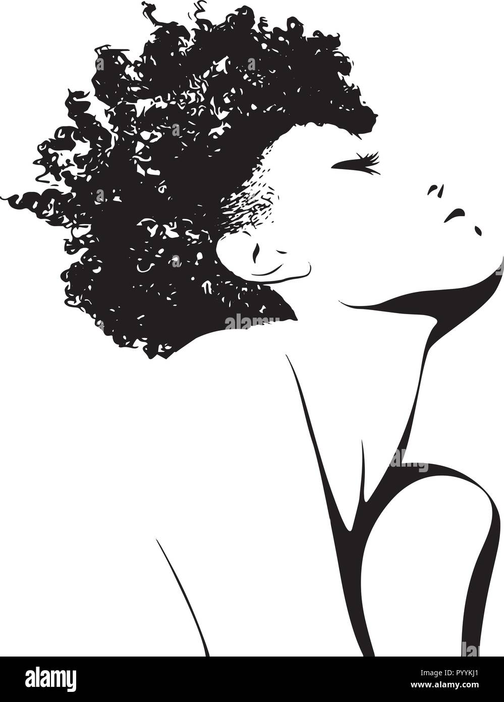 Questo sono African American bellissima regina, dive di donne di classe Illustrazione Vettoriale