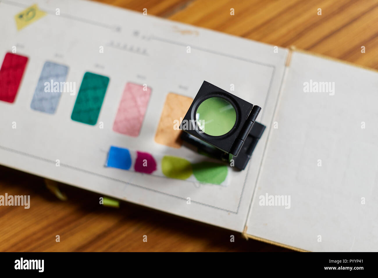 Tradizionale giapponese Edo Komon workshop Foto Stock