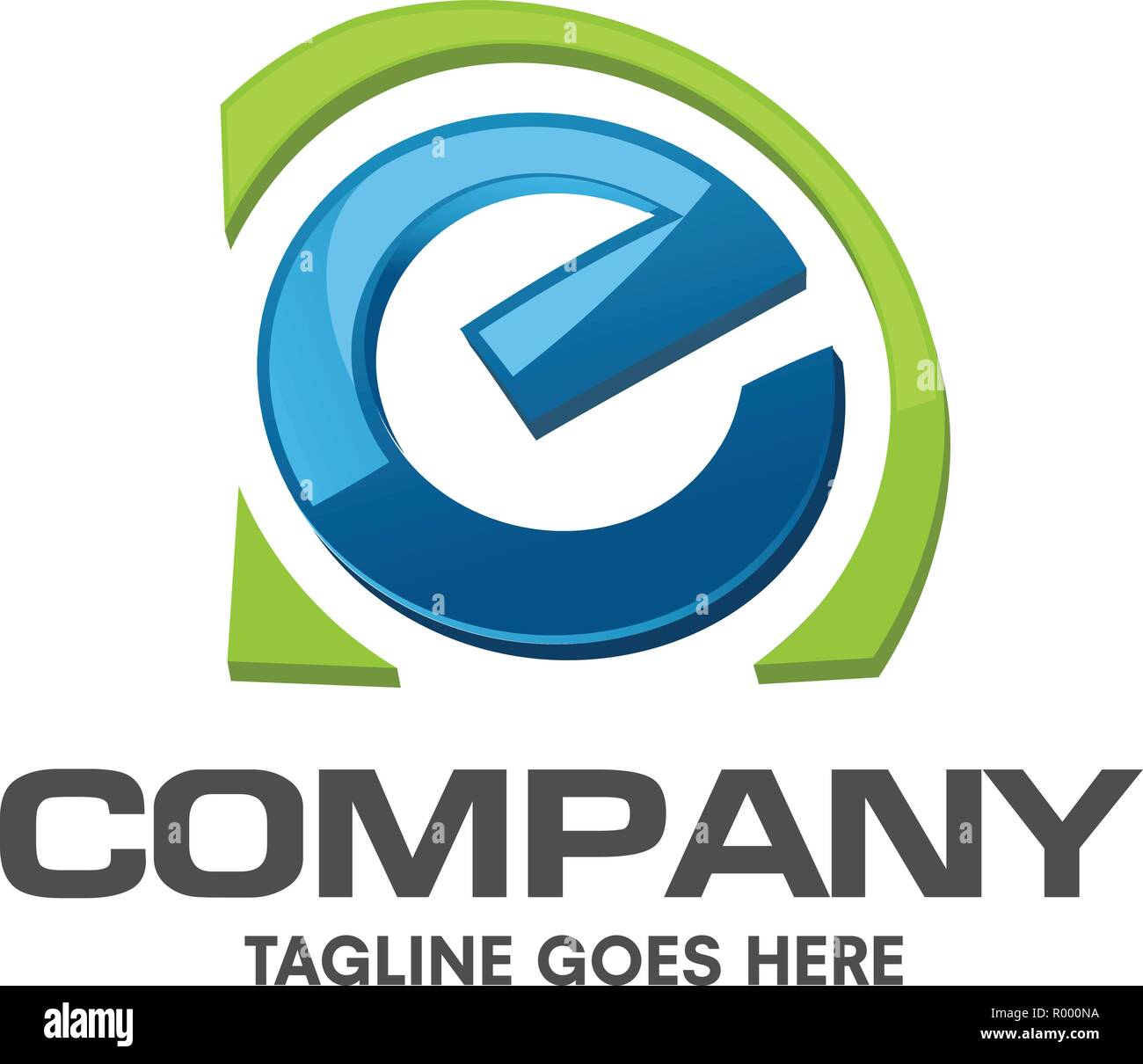 Lettera di creative e il logo colorato vettore di Design Illustrazione Vettoriale