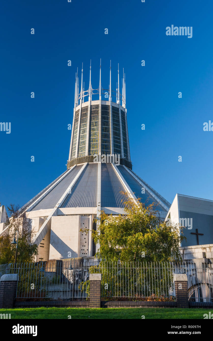 Liverpool Metropolitan Cathedral (cattedrale Metropolitana di Cristo Re), Merseyside England Foto Stock