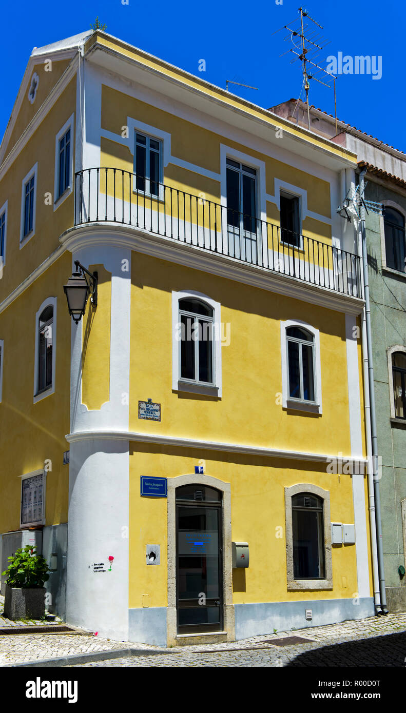 Casa di città in città vecchia di Monchique, Algarve, PORTOGALLO Foto Stock