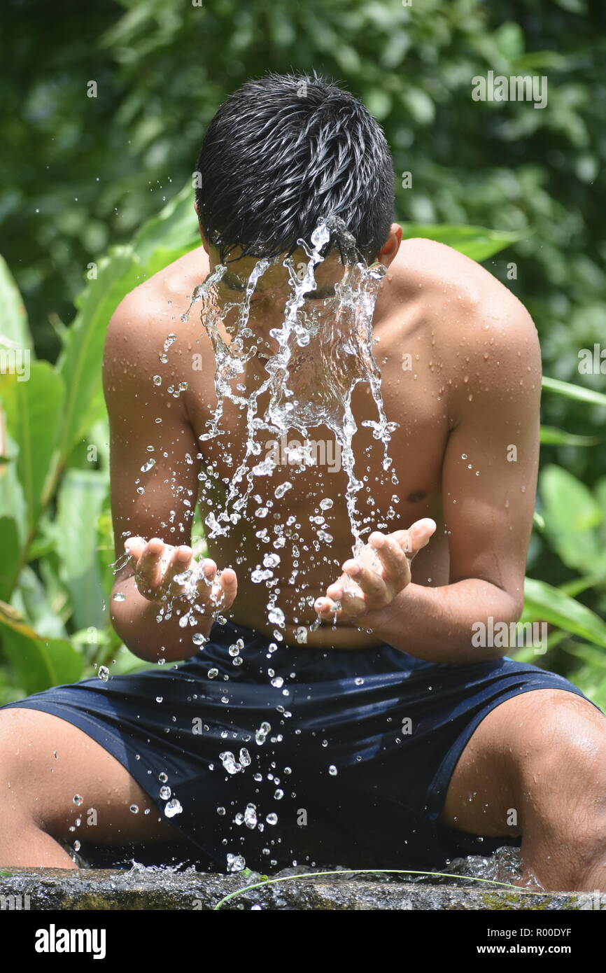 Spruzzi d'acqua Foto Stock