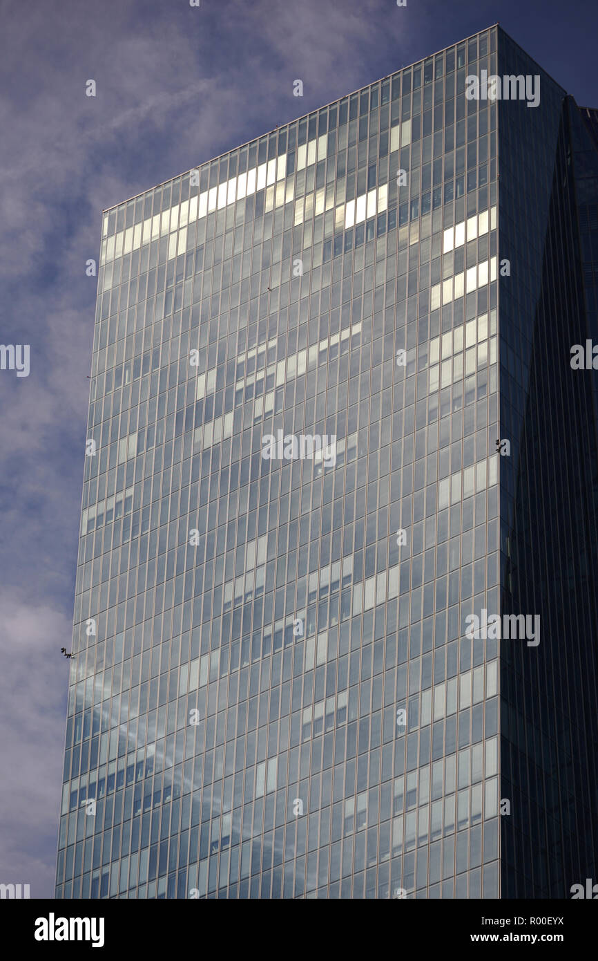 Neubau der Europäischen Zentralbank, Europäische Zentralbank, EZB, Francoforte, Germania Foto Stock