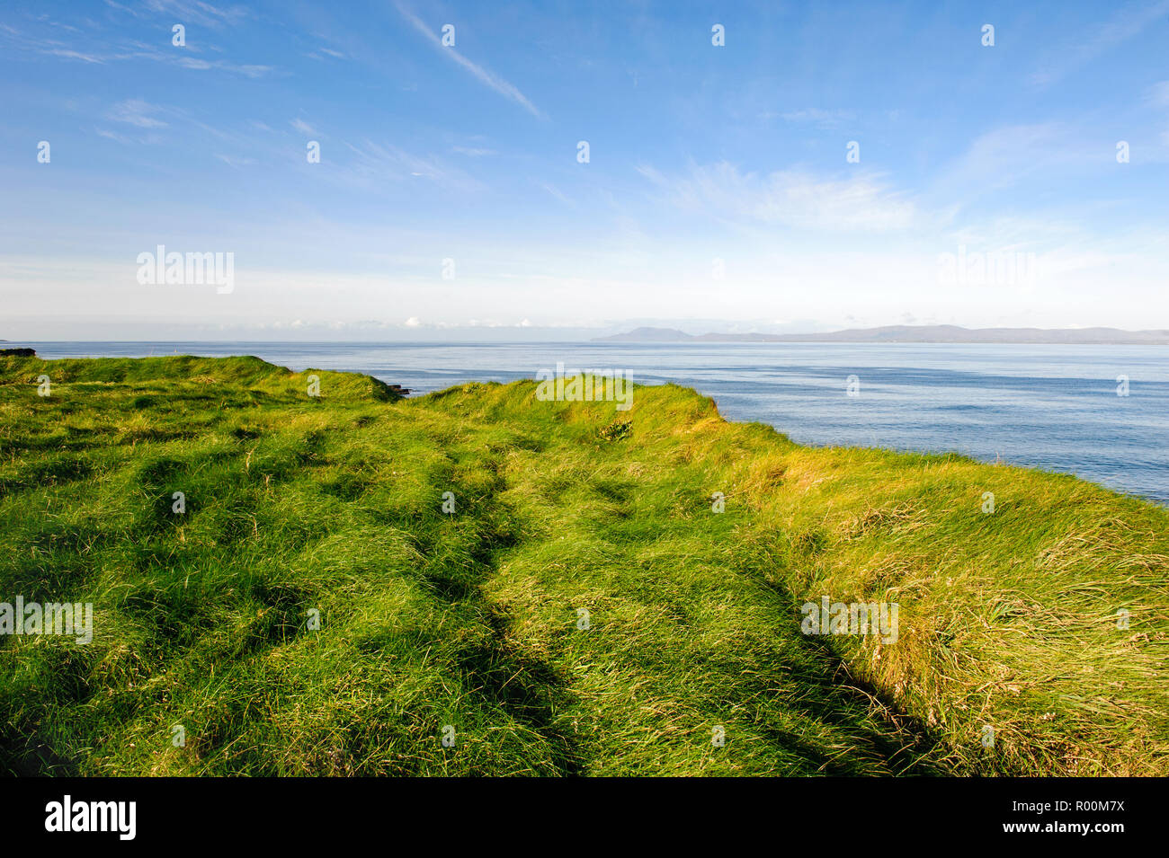 Vista panoramica dal Tullan Strand viewpoint in Bundoran, Co. Donegal, Irlanda Foto Stock