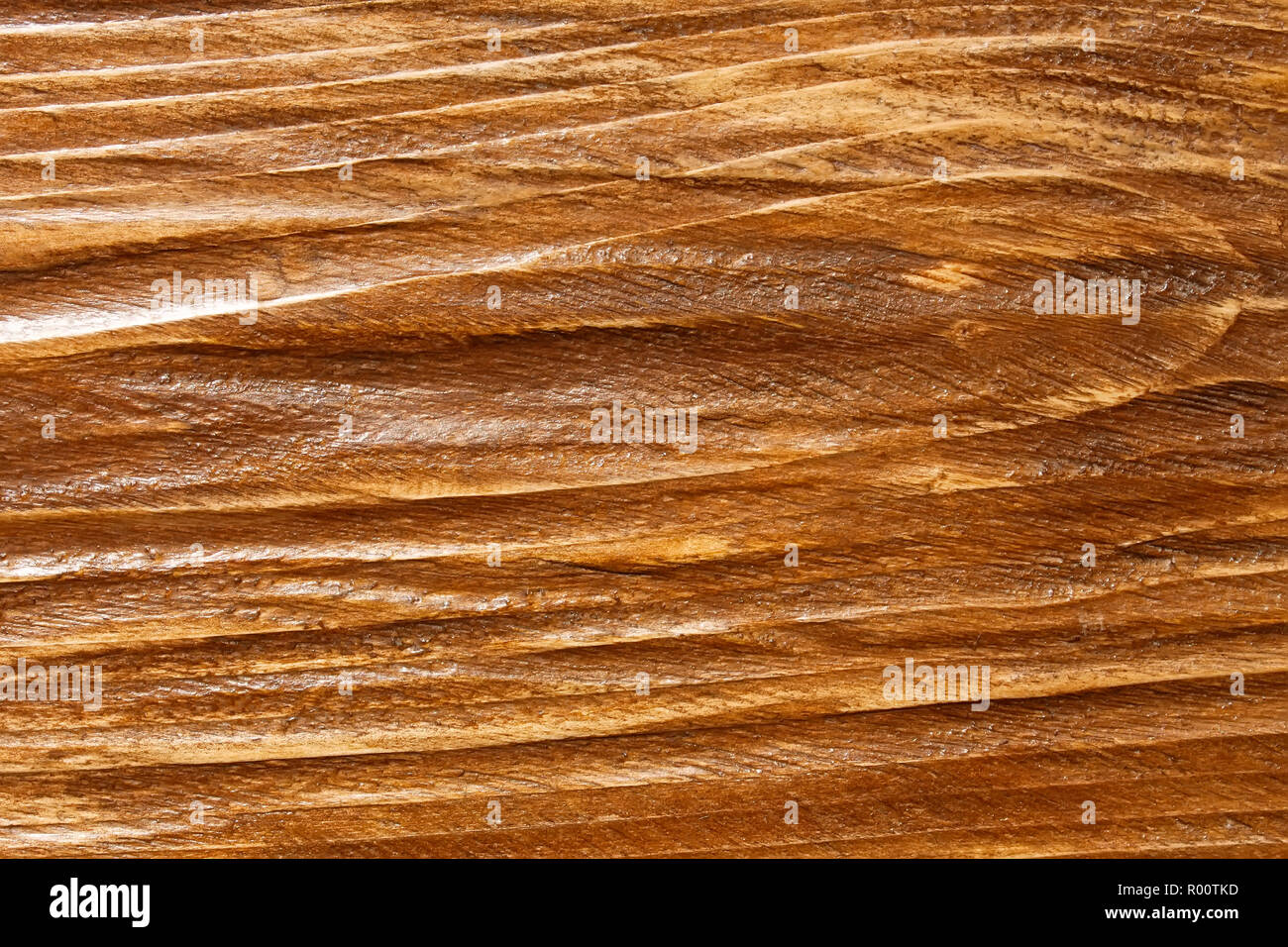 Sollievo tagliere in legno è rivestito con vernice Foto Stock