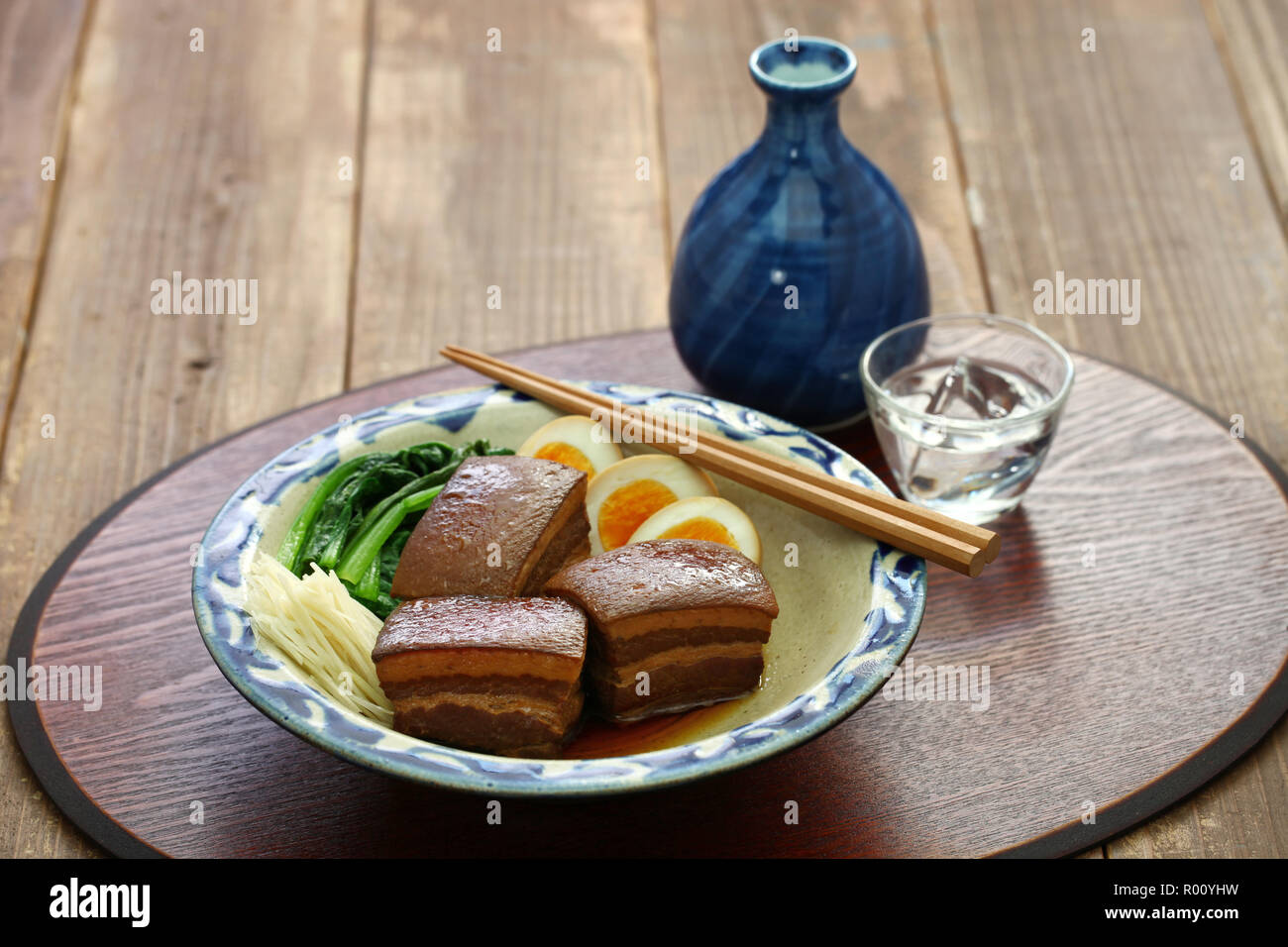 Brasati di carne di maiale, pancetta di maiale dongpo, okinawa rafute Foto Stock