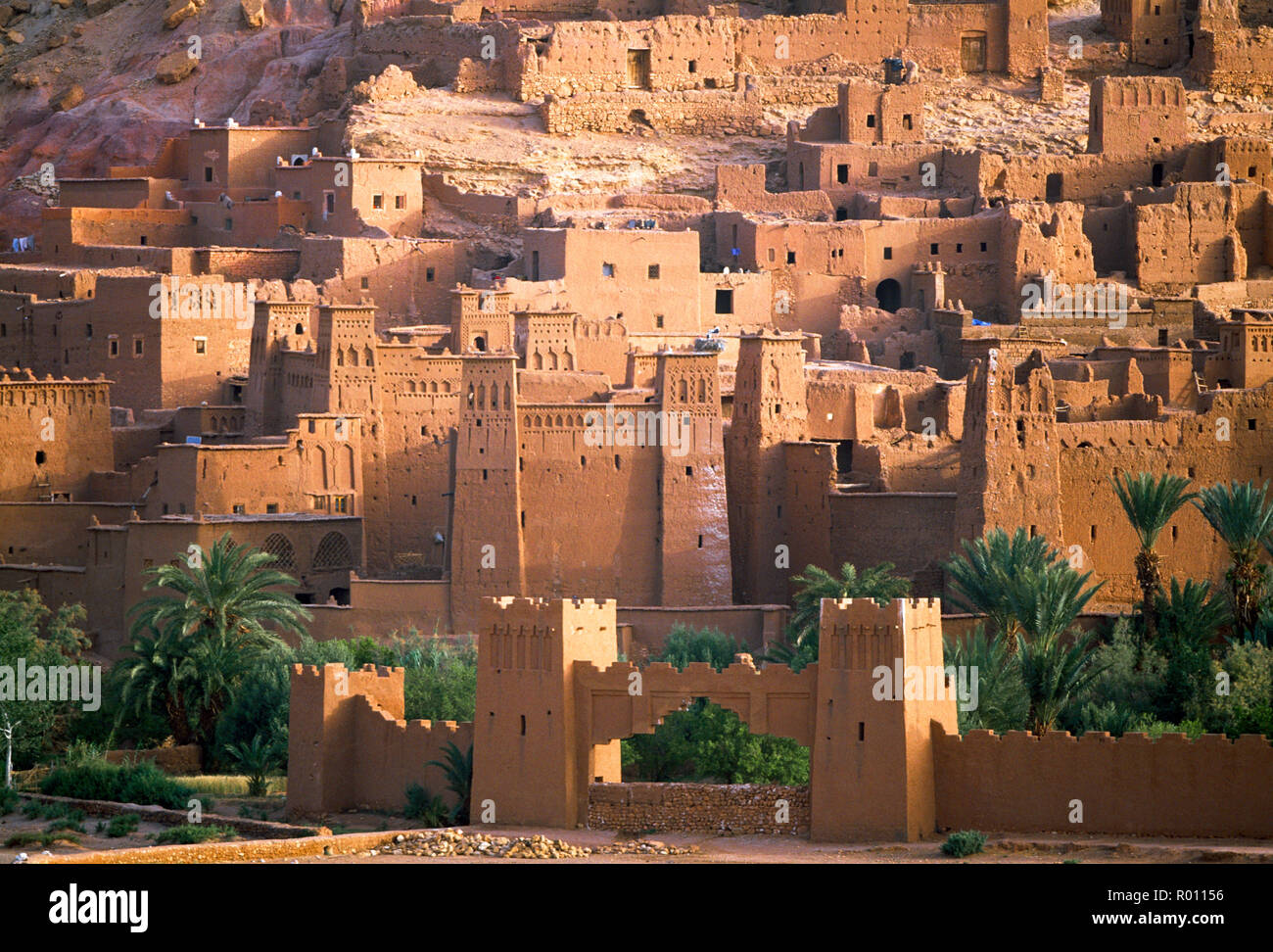 Edifici tradizionali nel deserto. Foto Stock