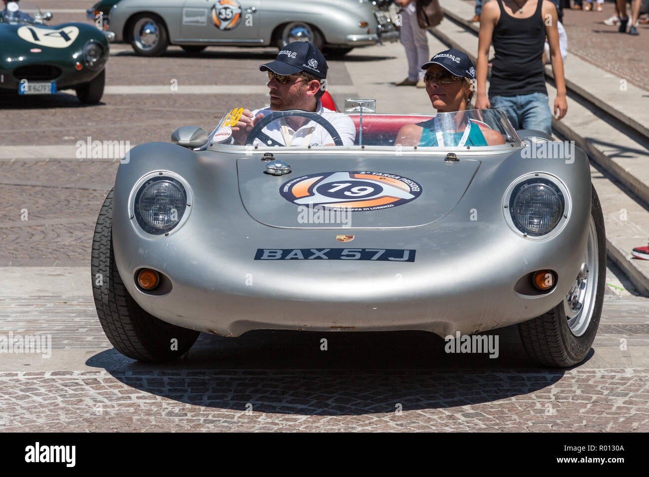 Porsche 550 Spyder , auto classica Foto Stock