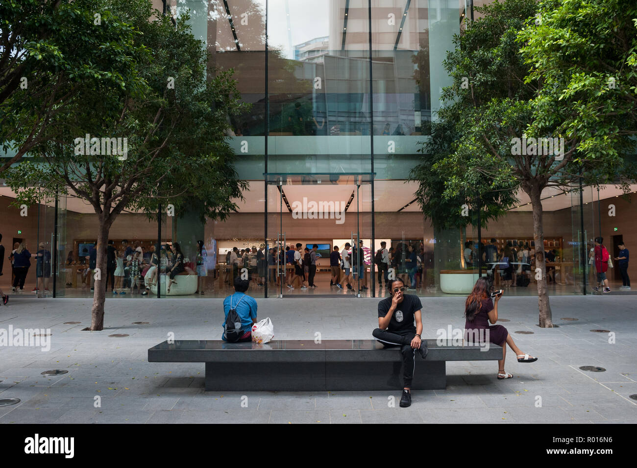 Singapore Repubblica di Singapore, Apple Store su Orchard Road Foto Stock