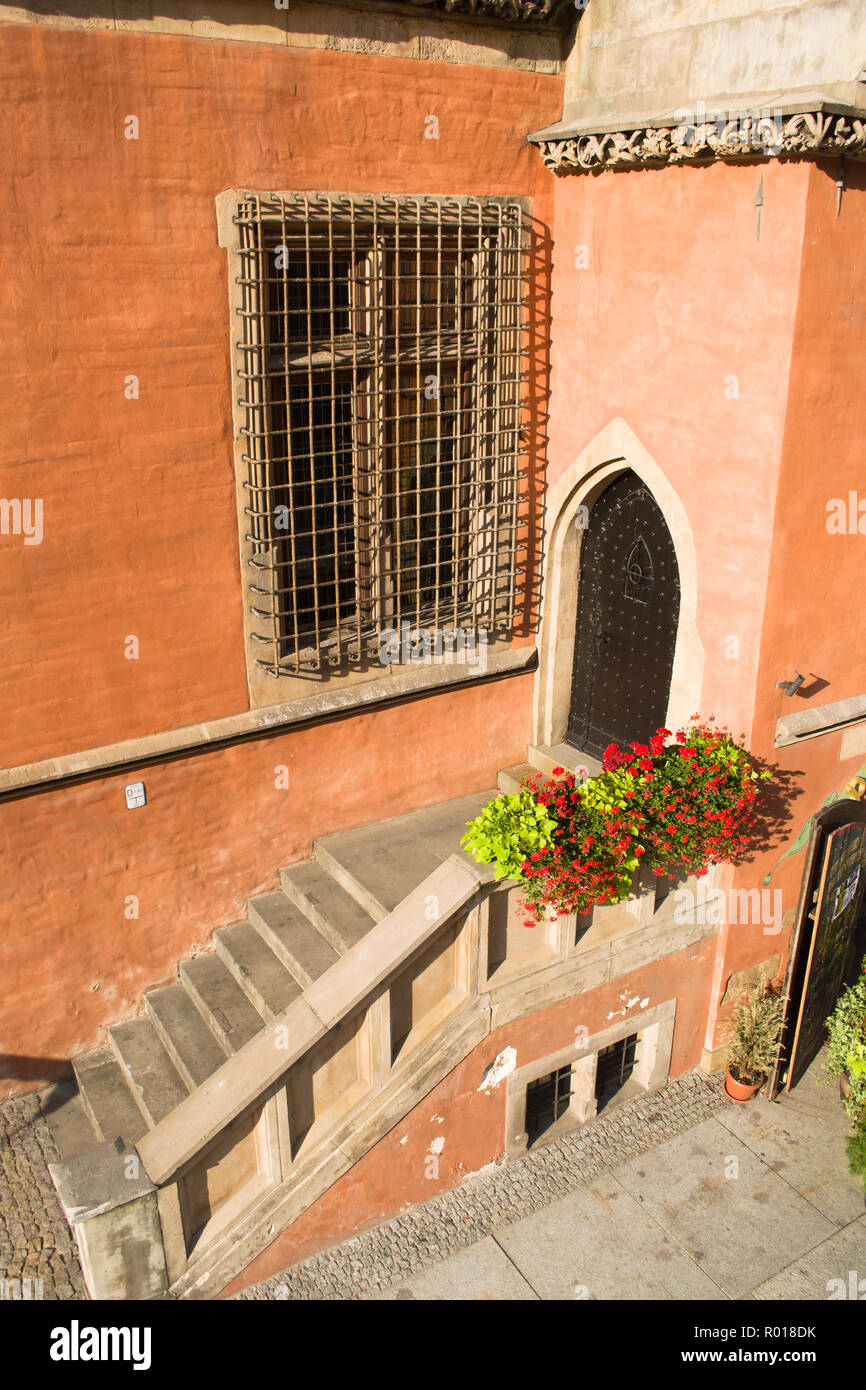 Dettagli di Wrocław città medievale Hall di Wrocław, Polonia. Foto Stock