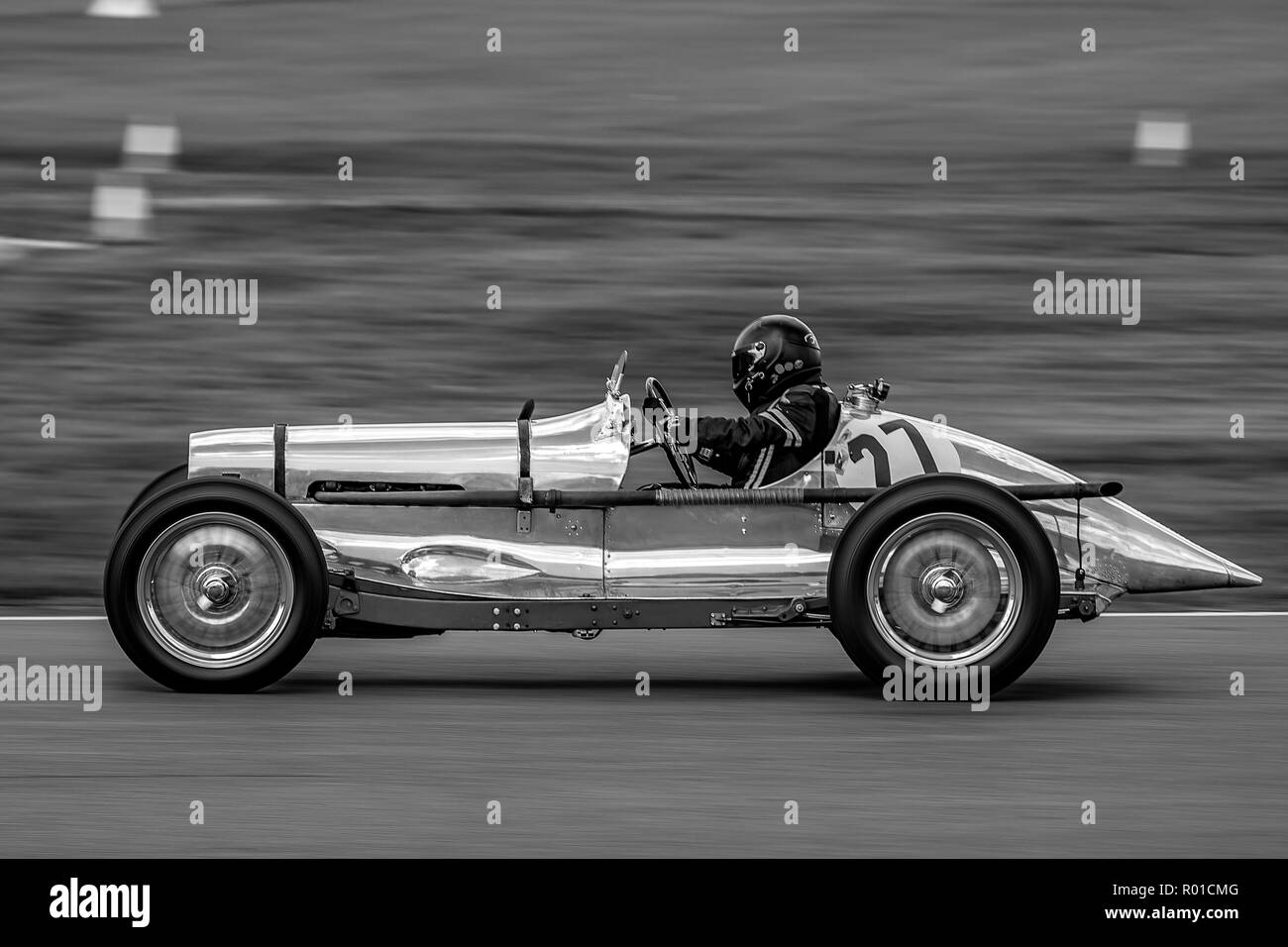 1937 mg Bellevue Driver speciale Tom Hardman Foto Stock