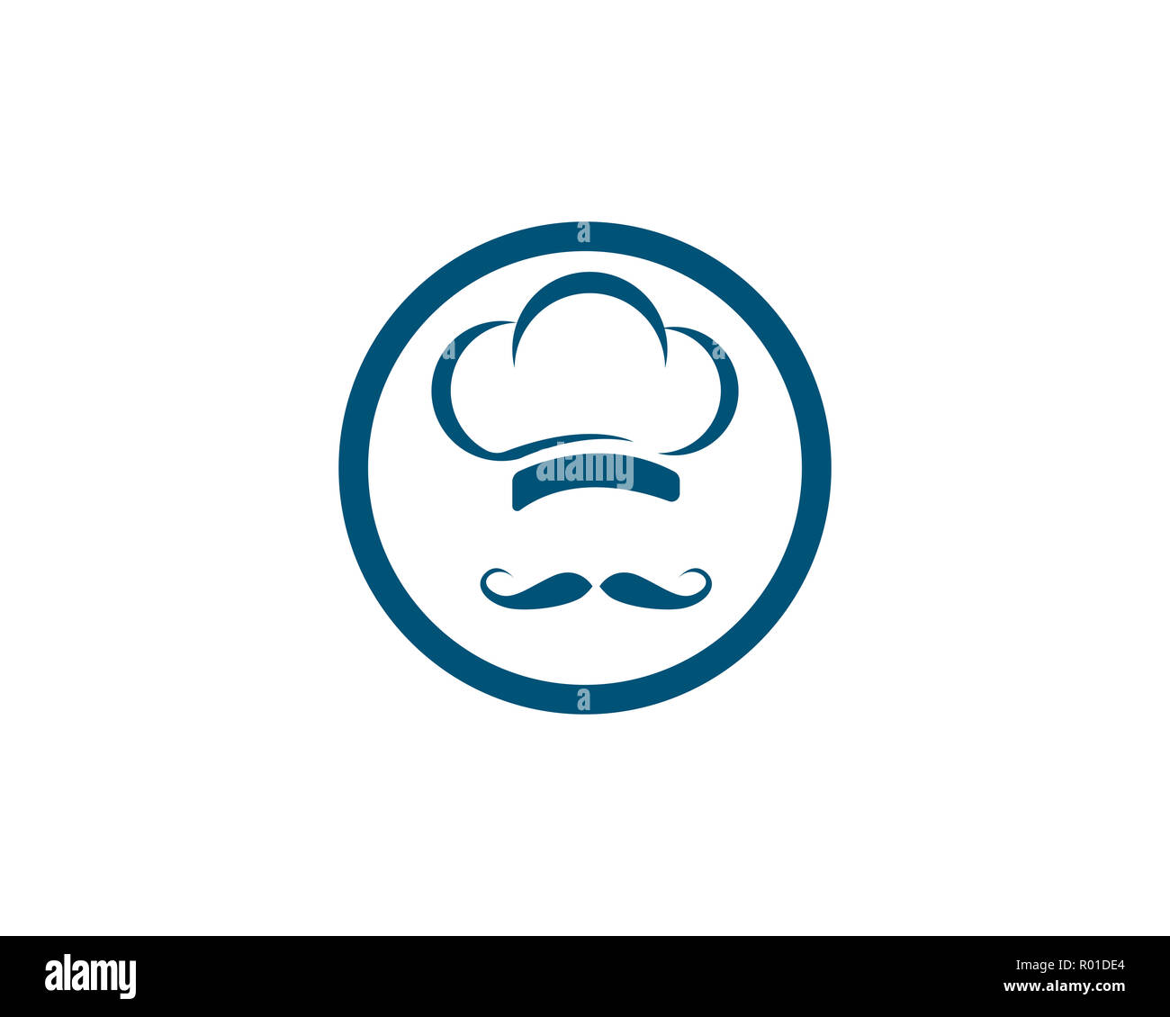 Hat chef logo illustrazione vettoriale logo Foto Stock