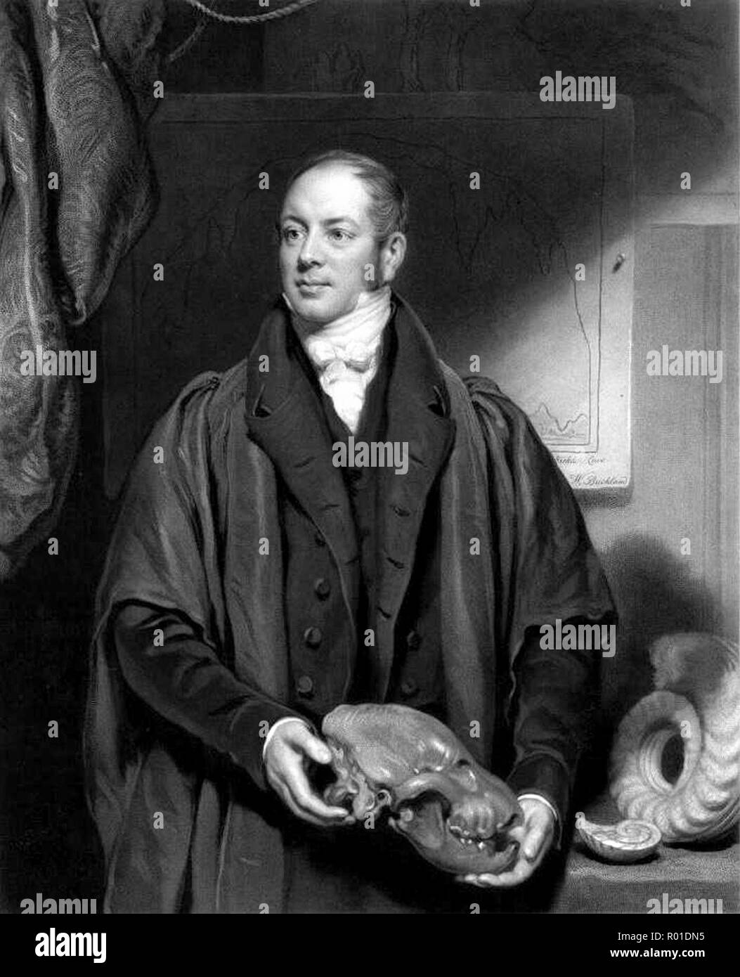 William Buckland, (1784 - 1856), teologo inglese, geologo e paleontologo  che divenne il Decano di Westminster Foto stock - Alamy