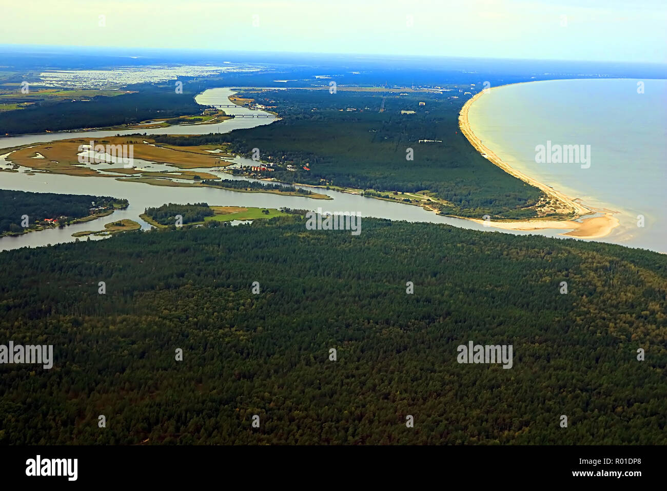 Fiume Che Sfocia Nel Mar Baltico