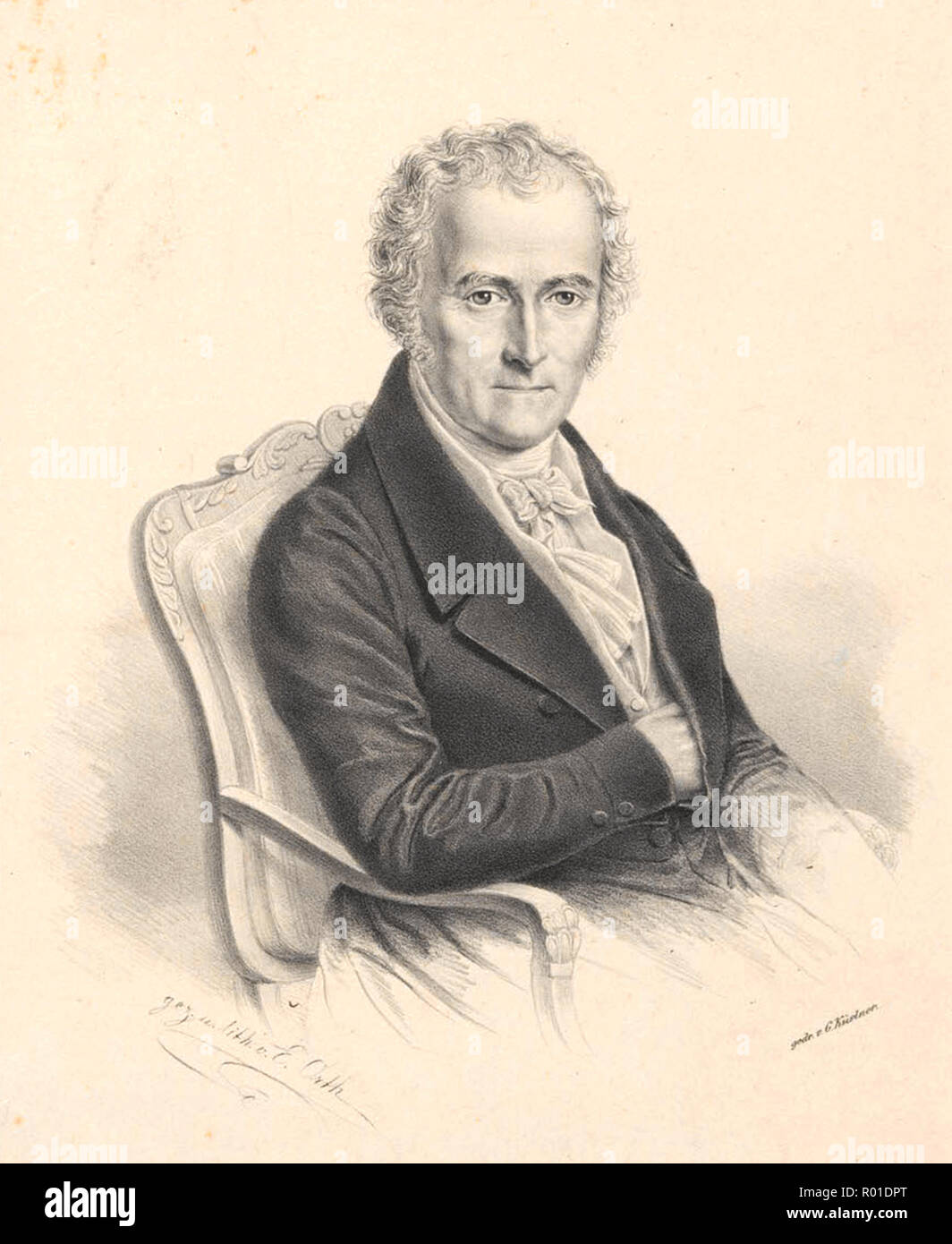 Karl Friedrich von Gaertner (1772 - 1850) botanico tedesco Foto Stock