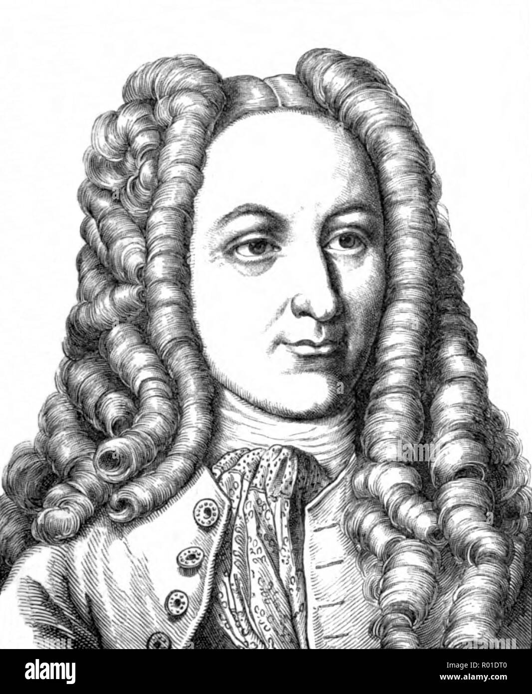 Johann Georg von Eckhart (1664 - 1730) studioso tedesco e il linguista Foto Stock