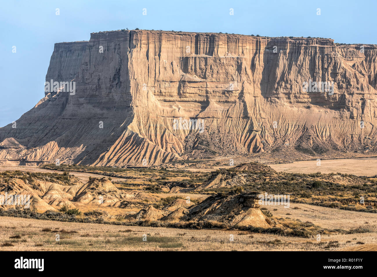 Bardenas Reales, Paesi Baschi, Spagna, Europa Foto Stock