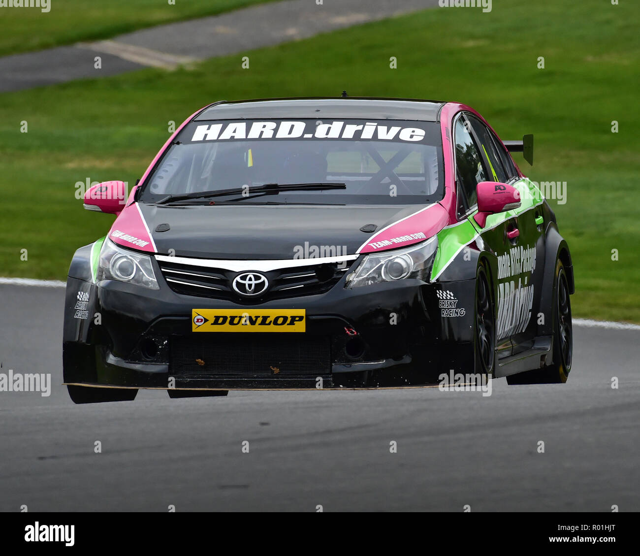 Adam Hatfield, Toyota Avensis, classico e storico salone di tuono campionato, Burton Power Blu Ovale serie Berlina, tuoni e Boss, Classic Turi Foto Stock