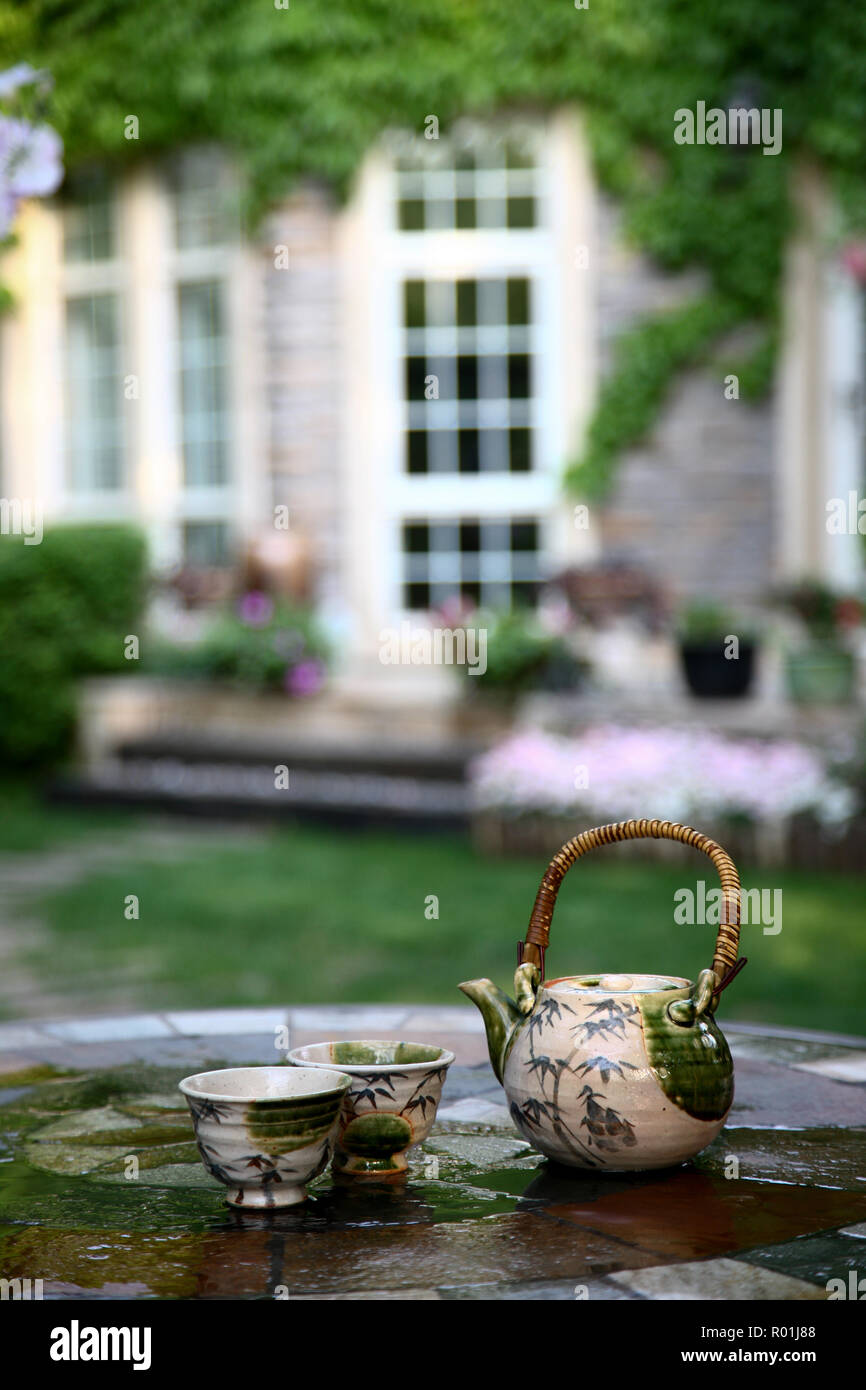 Set da tè Foto Stock
