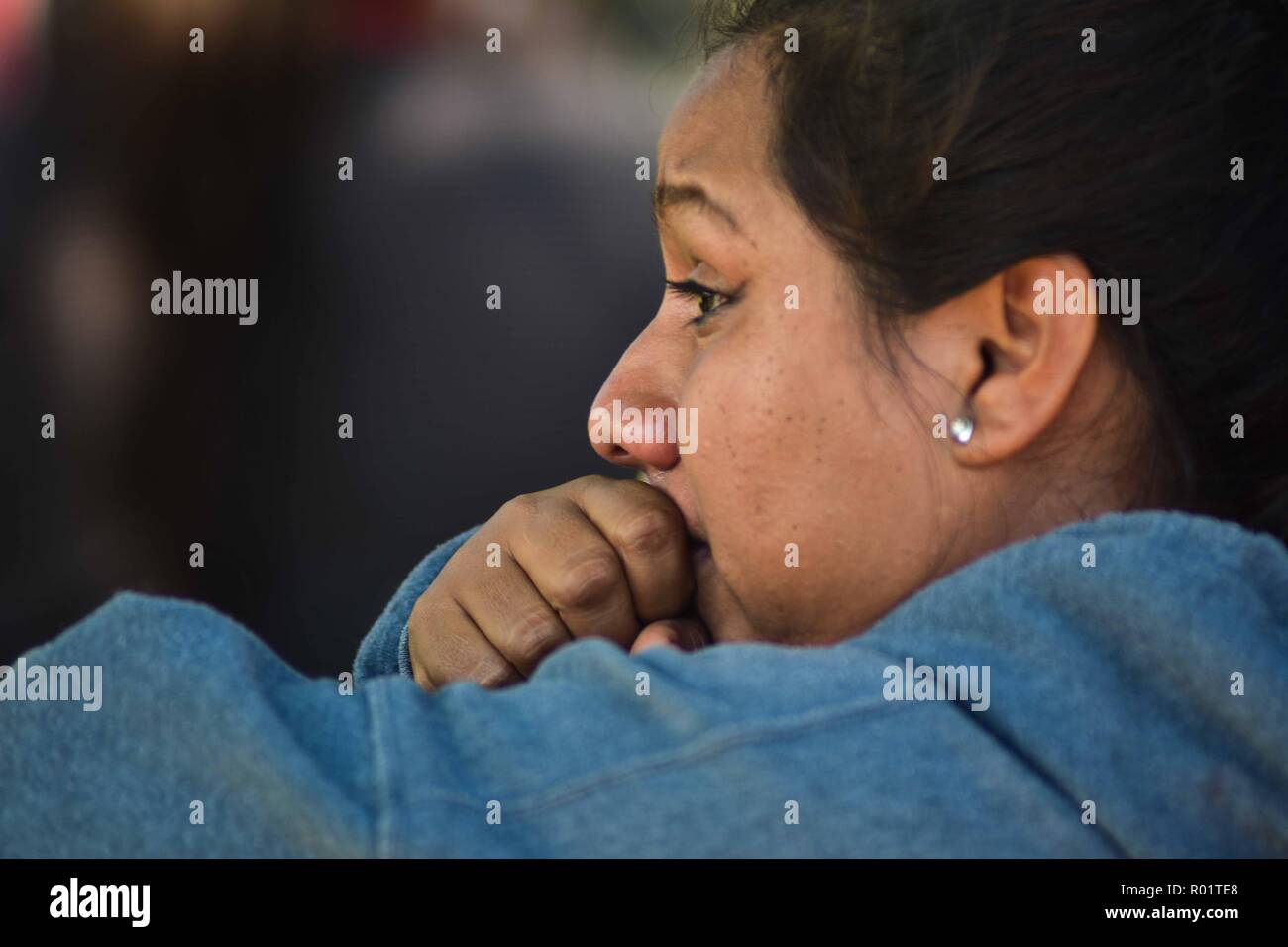 San Salvador El Salvador, 31 ottobre 2018, migranti abbandonano il El Salvador il capitale per raggiungere il Guatemala sono stati essi integreranno stessi per il migrante caravan voce per gli Stati Uniti. Credito: Camilo Freedman/Alamy Live News Foto Stock