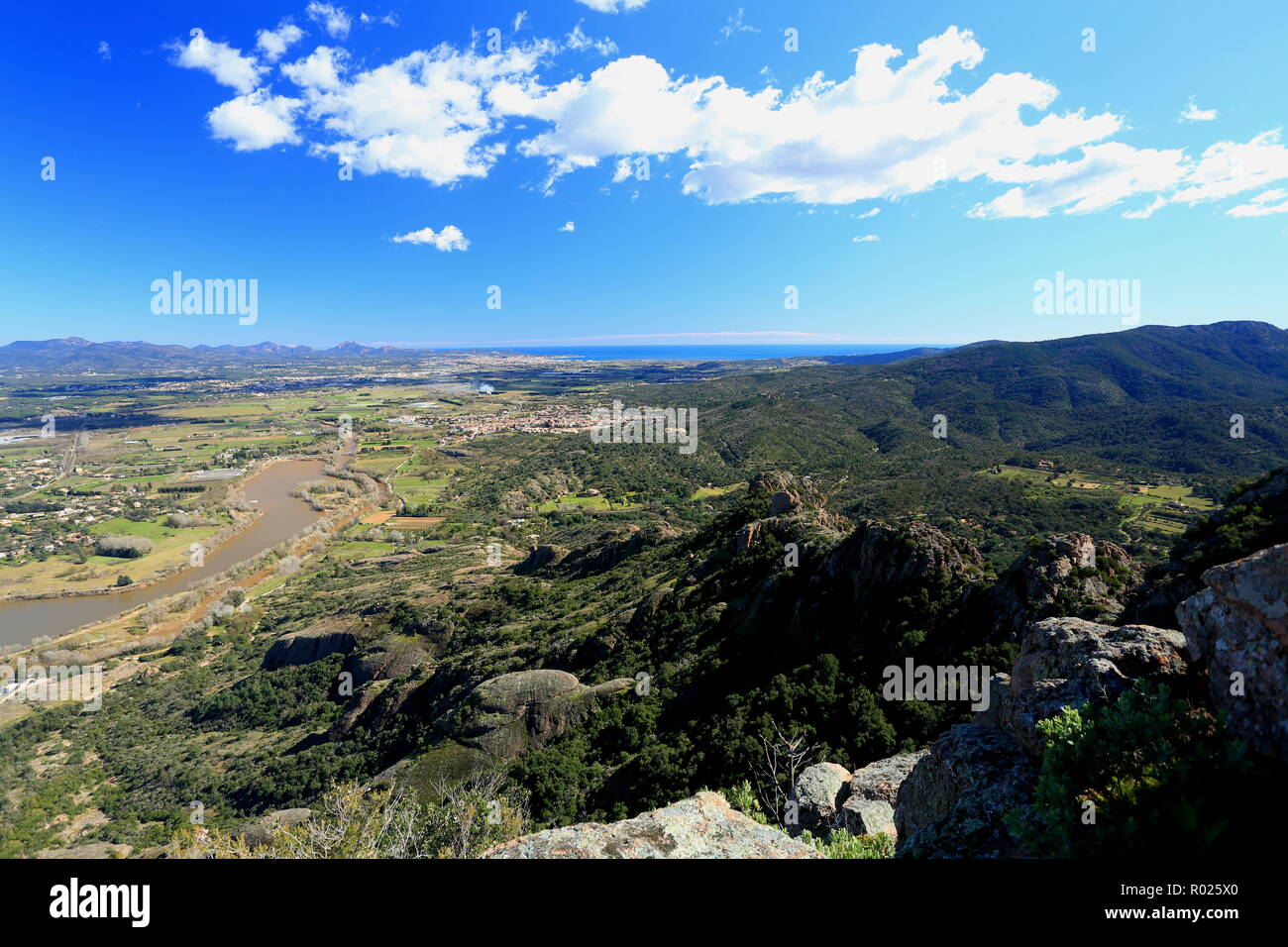 Rocher de Roquebrune sur Argens, 83, Var, Cote d'azur, PACA, Foto Stock