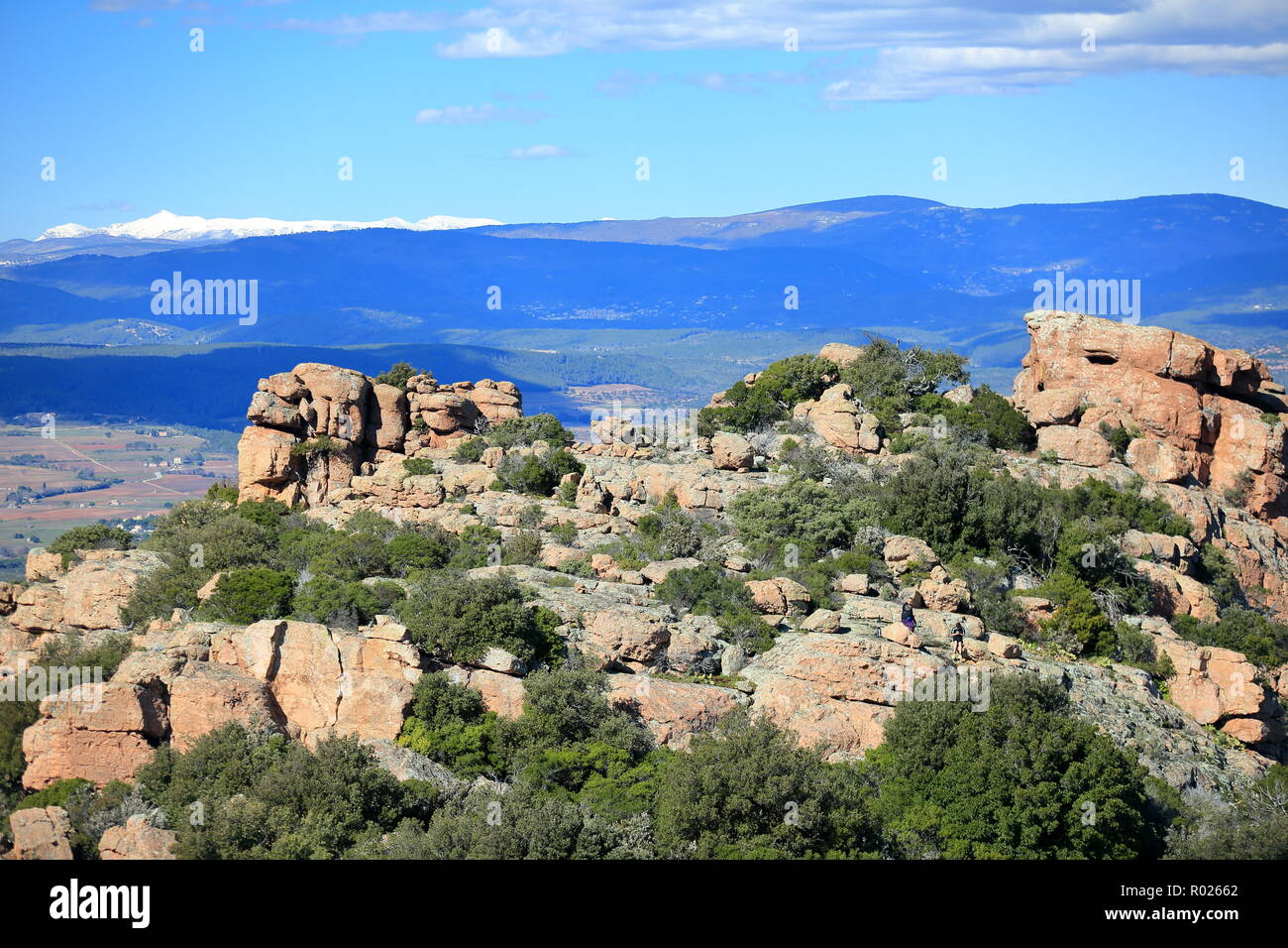 Rocher de Roquebrune sur Argens, 83, Var, Cote d'azur, PACA, Foto Stock
