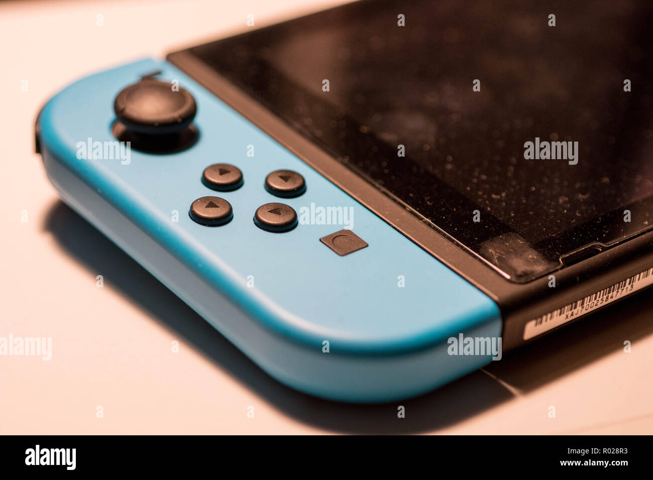 Interruttore nintendo gaming console controller close up Foto Stock
