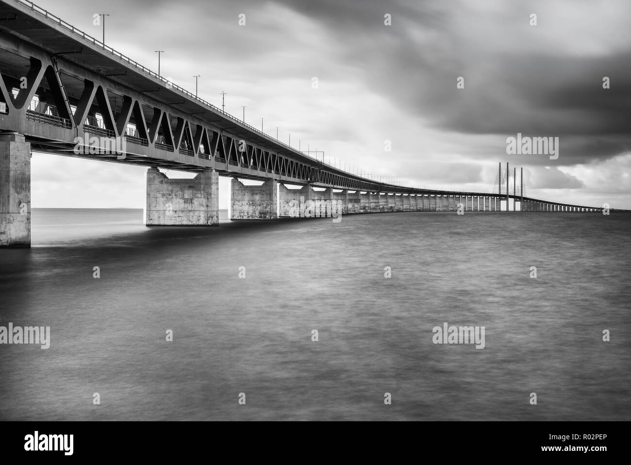 L'Oresund Bridge Foto Stock