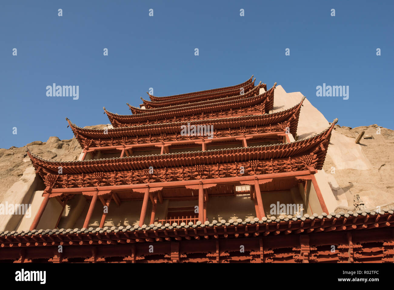 Le grotte di Mogao a Dunhuang, Cina. Asian, antica Foto Stock