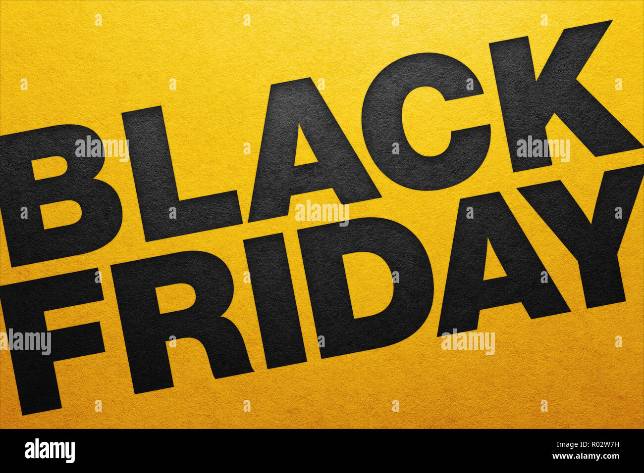 Venerdì nero poster. Trama della carta. Il design del materiale Foto Stock