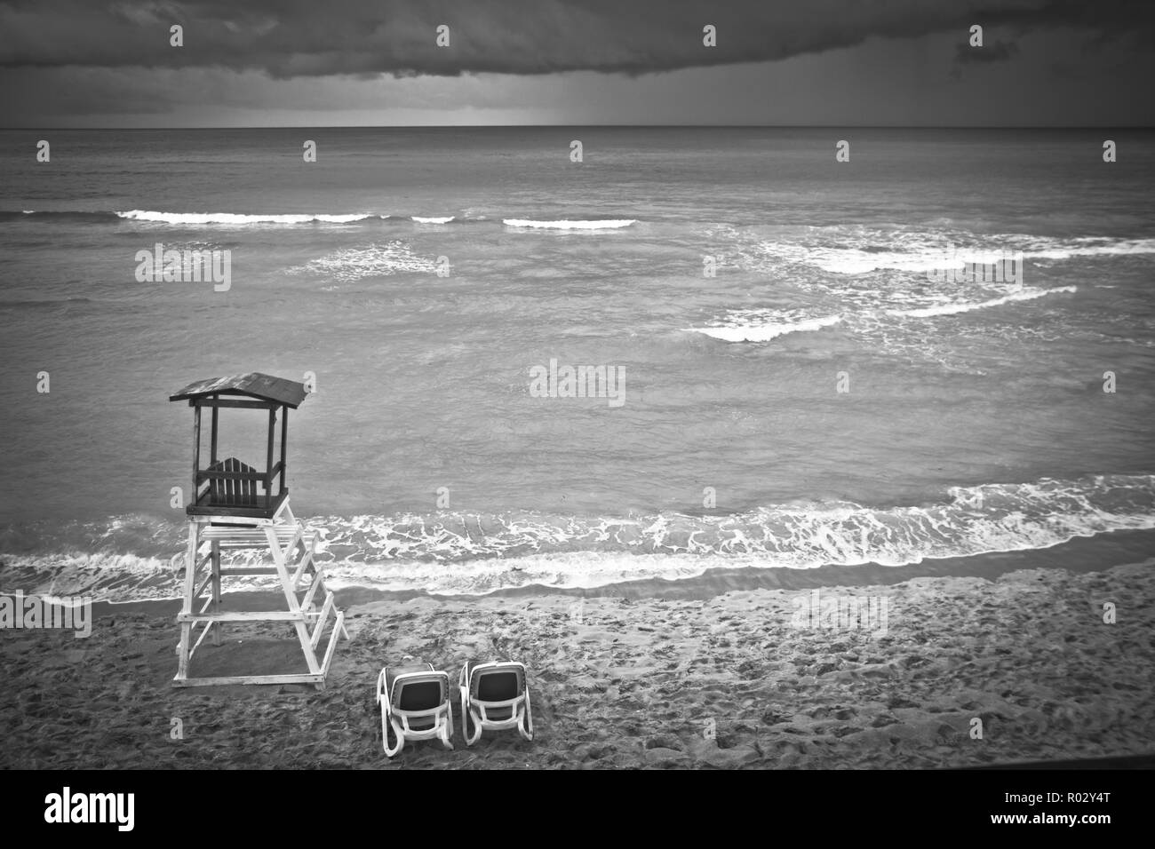 Varadero,un incredibile beach resort destinazione Cuba di copertura stretto della Penisola di Hicacos, è una spiaggia molto popolare cittadina turistica. Foto Stock