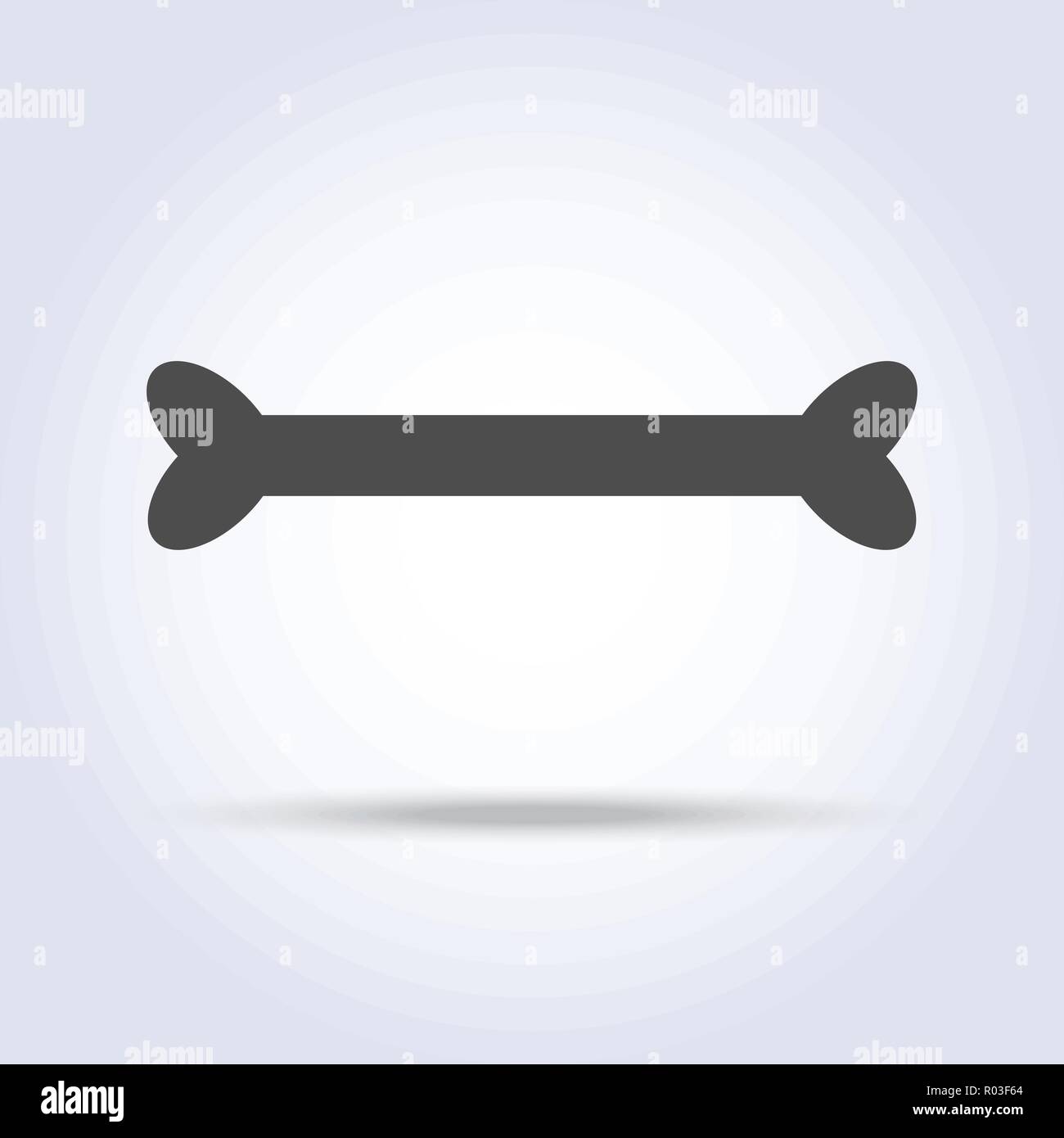 Dog osso pirata icona grigia Illustrazione Vettoriale