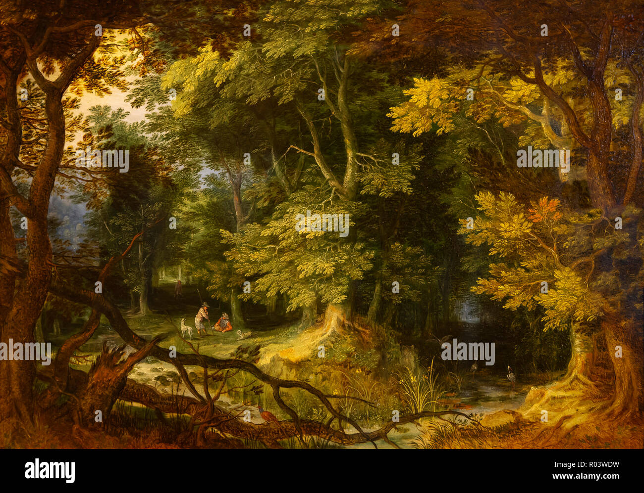 Forest View, Jan Brueghel The Elder, 1605, Zurich Kunsthaus, Zurigo, Svizzera, Europa Foto Stock