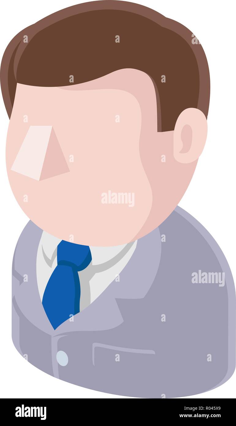 Ufficio uomo Avatar icona Persone Illustrazione Vettoriale